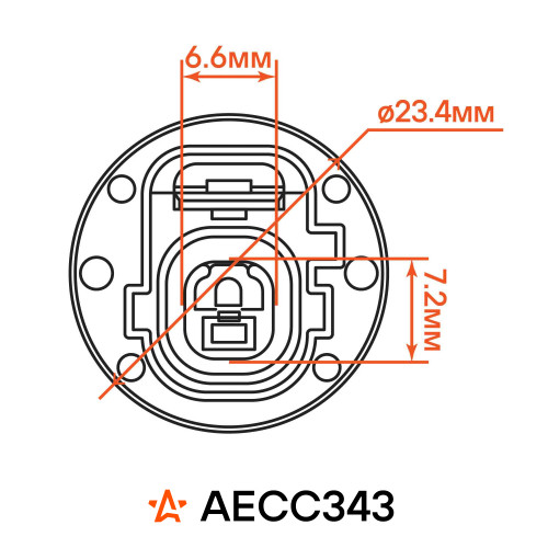 Разъём 1 pin без проводов для датчика давления масла Toyota Corolla, RAV4, Camry