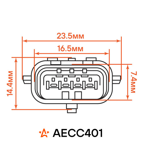 Разъём 4 pin без проводов для датчика кислорода Лада Vesta, X-Ray, Renault Kaptur, Sandero