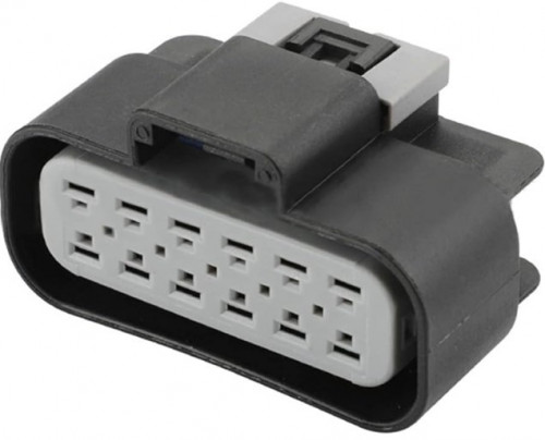 Разъём 12 pin с проводами для жгута форсунок Лада Priora, Kalina; для фаркопа GM