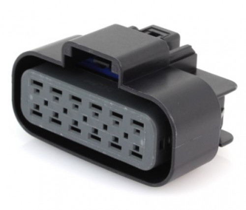 Разъём 12 pin без проводов для жгута форсунок Лада Granta, Kalina, Priora