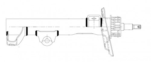 Амортизатор для автомобилей Mercedes C (W204) (07-) спортивная подвеска (стойка) передний