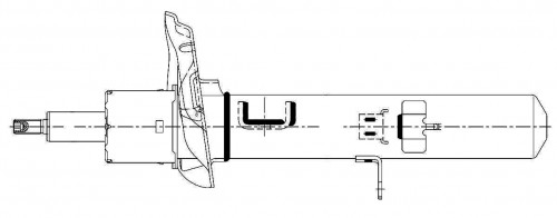 Амортизатор для автомобилей Geely Tugella (19-) 4WD (стойка) передний левый