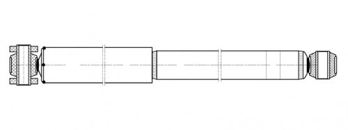 Амортизатор для автомобилей Mercedes T2 / LN1 (86-) / Vario (96-) (380 / 626 56х50 14х58 14х40 O/O) передний