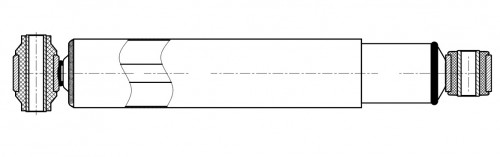 Амортизатор для автомобилей Sitrak C7H / Howo (12-) (1-ая ось 8х4) (477 / 800) (473 / 773 16x84 16x50 O/O) передний