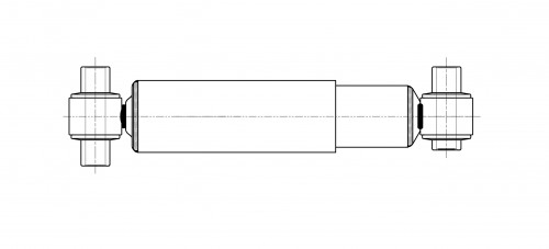 Амортизатор для автомобилей Freightliner Argosy (99-) / C112 / C120 (97-) (343 / 505 19x96,5 19x81 O/O) задний