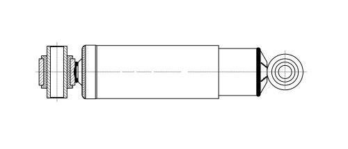 Амортизатор для прицепов/полуприцепов SAF (341/532 70х75 20х78 20х68 О/О)