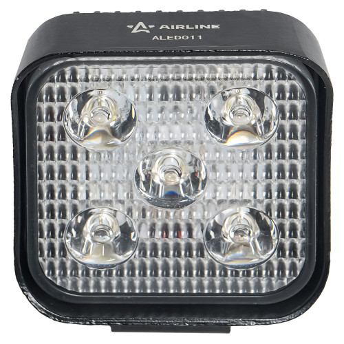 Фара светодиодная мини квадратная, 5LED, дальний свет, 15Вт, 83х83х36мм, 12/24В, PLUS