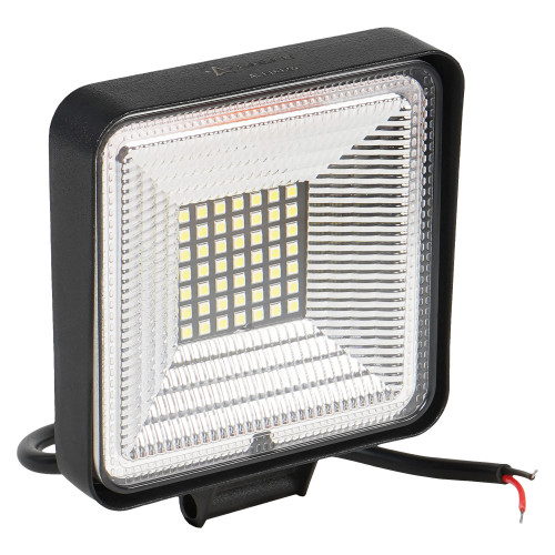Фара светодиодная квадратная, 49LED, ближний свет, 25Вт, 108х108х28мм, 12/24В, PLUS