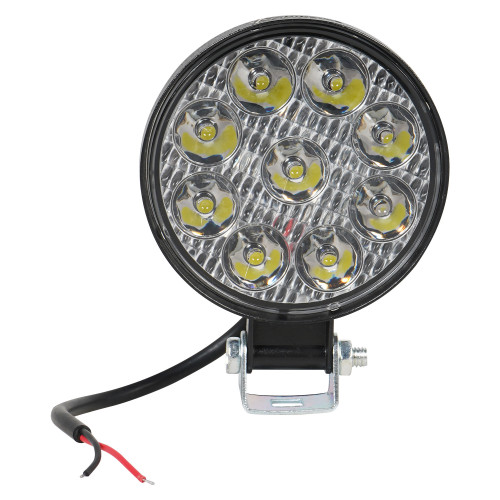 Фара светодиодная круглая, 9LED, дальний свет, 9Вт, 83х83х22мм, 12В, STANDARD