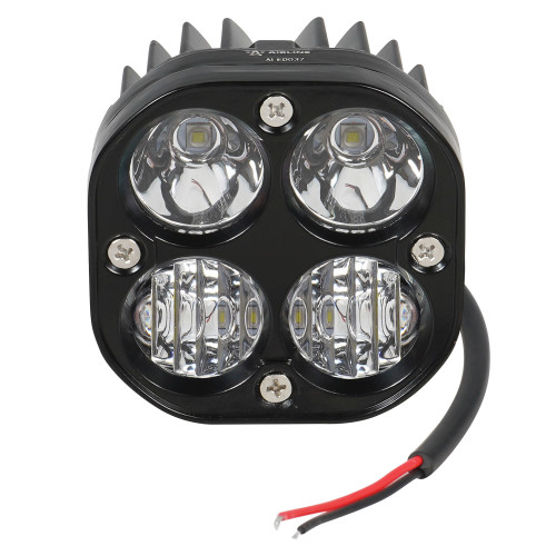 Фара светодиодная квадратная, 4LED, комбинированный свет (дальний + ближний), 40Вт, 78х78х50мм, 12/24В, PLUS