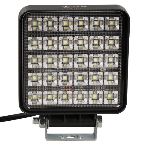 Фара светодиодная квадратная, 30LED, ближний свет, 30Вт, 108х108х37мм, 12/24В, PLUS
