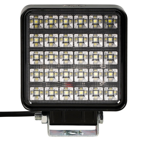 Фара светодиодная квадратная, 30LED, ближний свет, 36Вт, 108х108х47мм, 12/24В, PRO