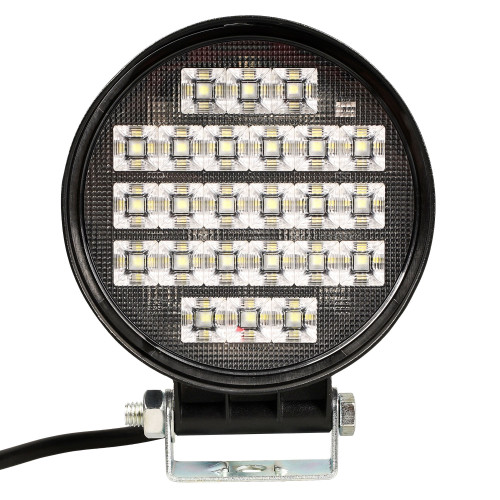 Фара светодиодная круглая, 24LED, ближний свет, 24Вт, 112х112х37мм, 12/24В, PLUS