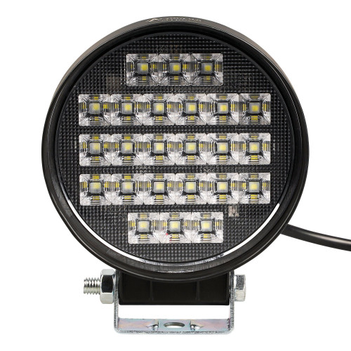 Фара светодиодная круглая, 24LED, ближний свет, 36Вт, 112х112х47мм, 12/24В, PRO