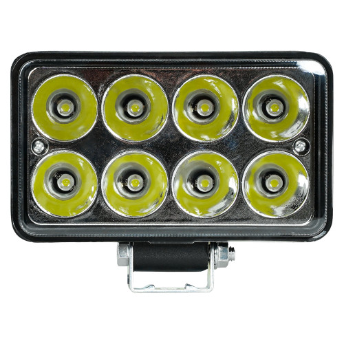 Фара светодиодная прямоугольная, 8LED, дальний свет, 24Вт, 151x90x52мм, 12/24В, PLUS