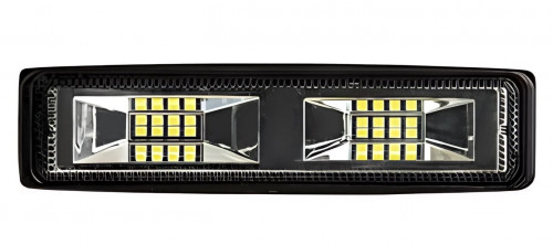 Фара светодиодная прямоугольная, 16LED, дальний свет, 16Вт, 158x44x40мм, 12/24В, PLUS