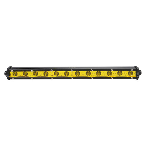 Фара (балка) светодиодная однорядная, 12LED, желтый дальний свет, 18Вт, 343x30x47мм, 12/24В
