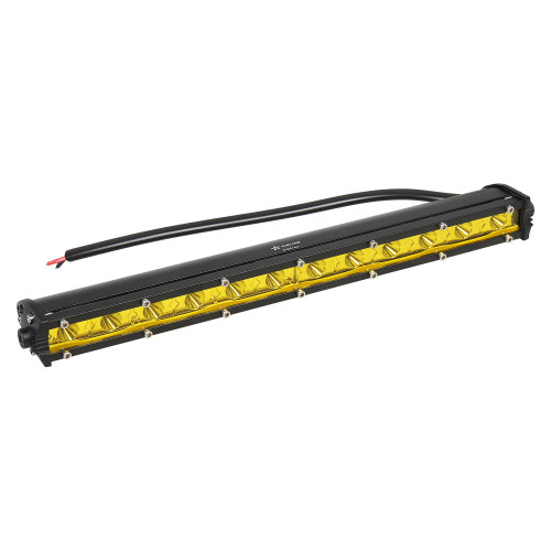 Фара (балка) светодиодная однорядная, 12LED, желтый дальний свет, 18Вт, 343x30x47мм, 12/24В
