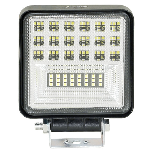 Фара светодиодная квадратная, 42LED, комбинированный свет (дальний + ближний), 21Вт, 108х108х37мм, 12/24, PLUS МП-серия
