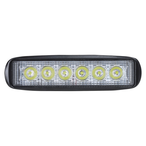 Фара светодиододная прямоугольная, 6LED, дальний свет, 18Вт, 157х42х40мм, 12/24В, PLUS МП-серия