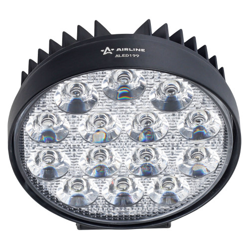 Фара светодиодная круглая, 14LED, ближний свет, 42Вт, 112x112x47мм, 12/24В, PRO МП-серия