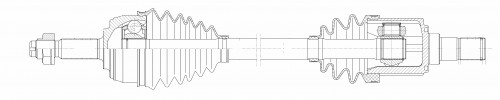 Привод для автомобилей Kaiyi E5 (21-) 1.5i CVT передний левый