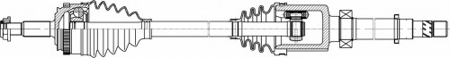 Привод передний правый для автомобилей Лада XRay (19-) CVT