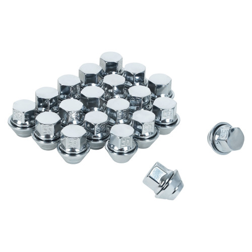 Гайка колесная M12x1,5x28,5, конус подвижный, ключ 19, закрытая, хром для а/м Ford