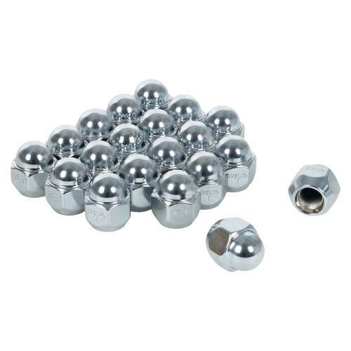 Гайка колесная M12x1,25x25, конус, ключ 21, закрытая, хром для а/м Nissan/Infiniti