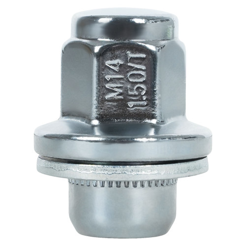 Гайка колесная M14x1,5x42, несъемная шайба, ключ 21, закрытая, хром для а/м Nissan/Infiniti