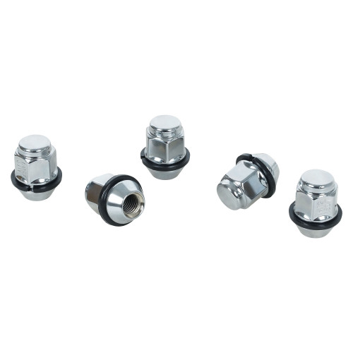 Гайка колесная M12x1,5x33, конус с пластиковой шайбой, ключ 21, закрытая, хром для а/м KIA