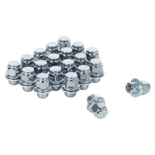 Гайка колесная M12x1,25x37, несъемная шайба, ключ 21, закрытая, хром для а/м Nissan/Infiniti