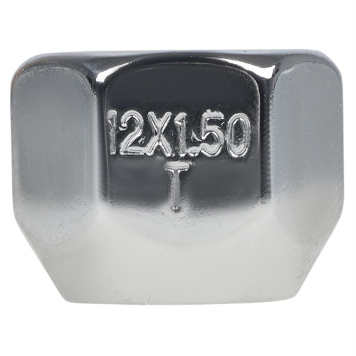 Гайка колесная M12x1,5x16, конус, ключ 19, открытая, хром для а/м Ford/Volvo