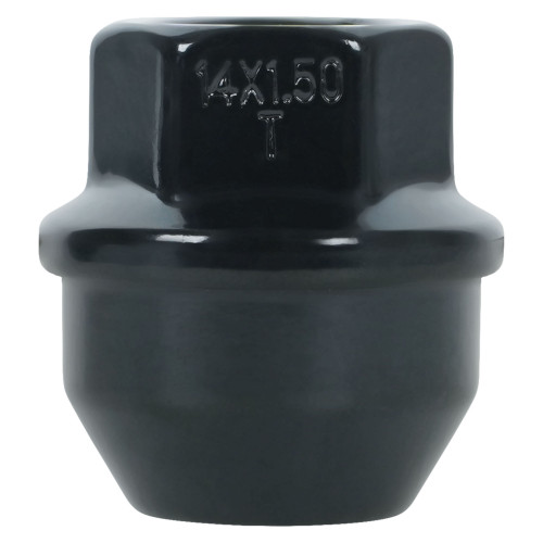 Гайка колесная M14x1,5x31, конус, ключ 21, открытая, черный электрофорез, 1 штука для Ford