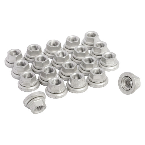 Гайка колесная M14x1,5x18, плоская шайба, ключ 19, открытая, дакромет, 20 штук для а/м Mercedes/VW МП-серия