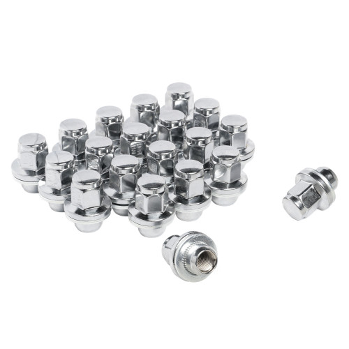 Гайка колесная M14x1,5x42, несъемная шайба, ключ 21, закрытая, хром, 20 штук для а/м Nissan/Infiniti МП-серия