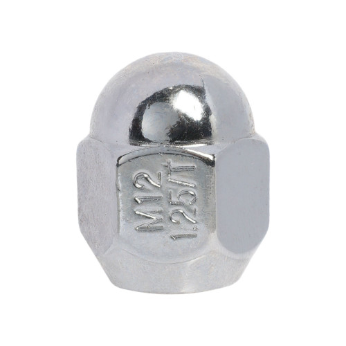 Гайка колесная M12x1,25x28, конус, ключ 21, закрытая, хром, 20 штук для а/м Nissan/KIA МП-серия