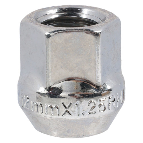Гайка колесная M12x1,25x21, конус, ключ 17, открытая, хром, 20 штук для а/м Daewoo/Chevrolet МП-серия
