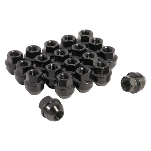 Гайка колесная M14x1,5x31, конус, ключ 21, открытая, черный электрофорез, 20 штук для а/м Ford МП-серия
