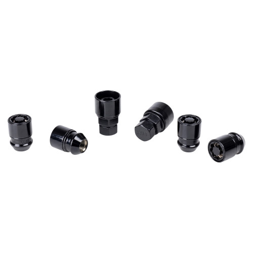 Секретки колесные (гайки) М12x1,25x33, конус, 2 ключа 19/21, хром, тип C, комплект из 4 штук + 2 головок для а/м Nissan/KIA