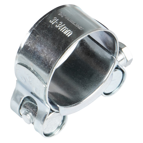 Хомут силовой 31-34/20мм, шарнирный, W1(оцинк.)