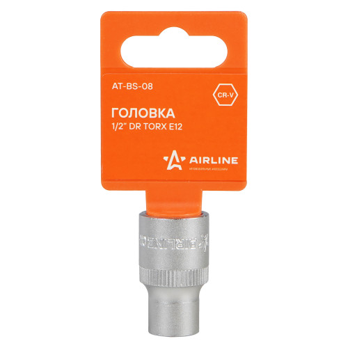 Головка торцевая 1/2"DR TORX E12 L-38мм пласт.подвес