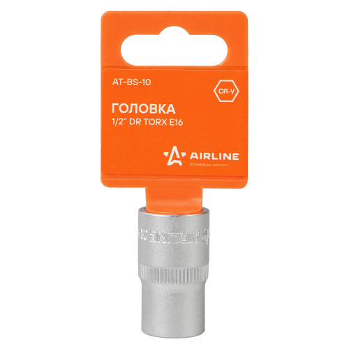 Головка торцевая 1/2"DR TORX E16 L-38мм пласт.подвес