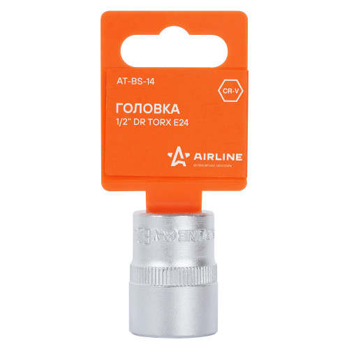 Головка торцевая 1/2"DR TORX E24 L-38мм пласт.подвес