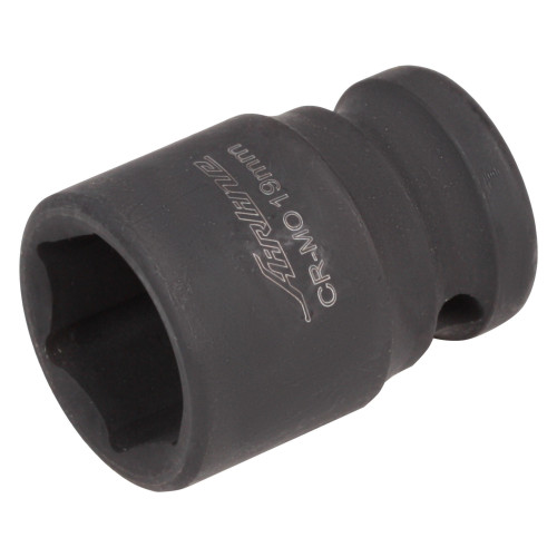 Головка ударная торцевая 1/2"DR шестигранная 19мм, L=38мм