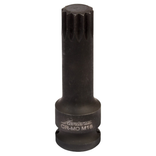 Головка ударная торцевая 1/2"DR внешний SPLINE M18, L=78мм