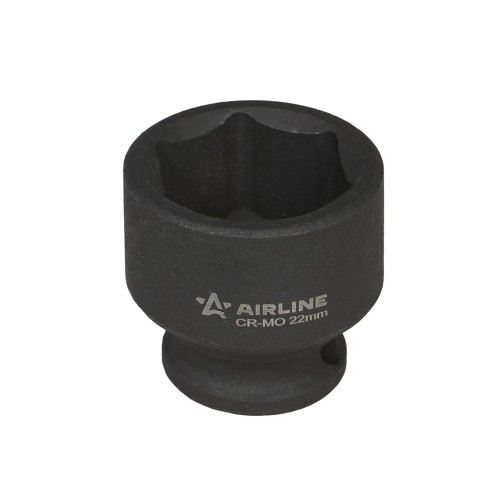 Головка ударная торцевая 3/8"DR шестигранная 22мм, L=30мм