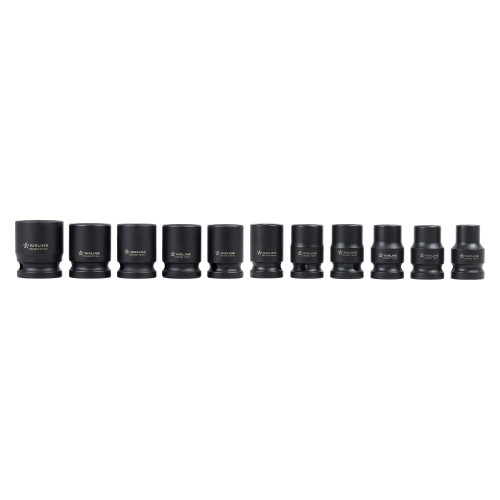 Набор головок ударных 1/2"DR L=38,78мм, 42пр. (10-24мм, 3/8"-1-1/8"), пласт.кейс.