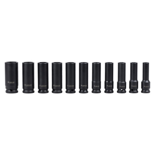 Набор головок ударных 1/2"DR L=38,78мм, 42пр. (10-24мм, 3/8"-1-1/8"), пласт.кейс.