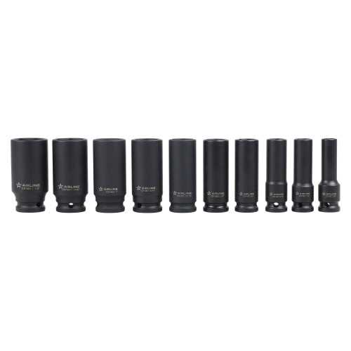 Набор головок ударных 1/2"DR L=38,78мм, 42пр. (10-24мм, 3/8"-1-1/8"), пласт.кейс.